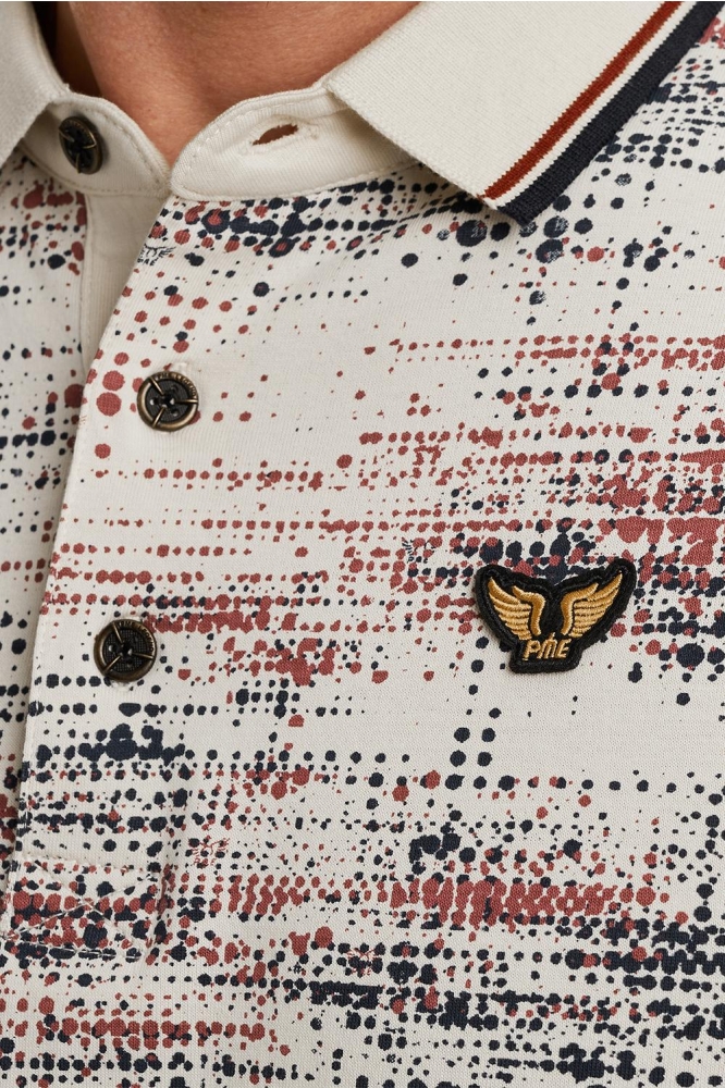 PME legend beige heren polo | Close up