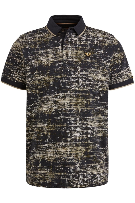 PME legend blauwe heren polo | Vooraanzicht