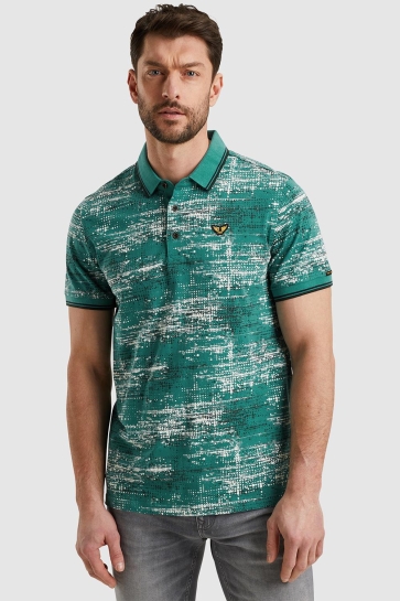 PME legend short sleeve polo single jersey ao Groen