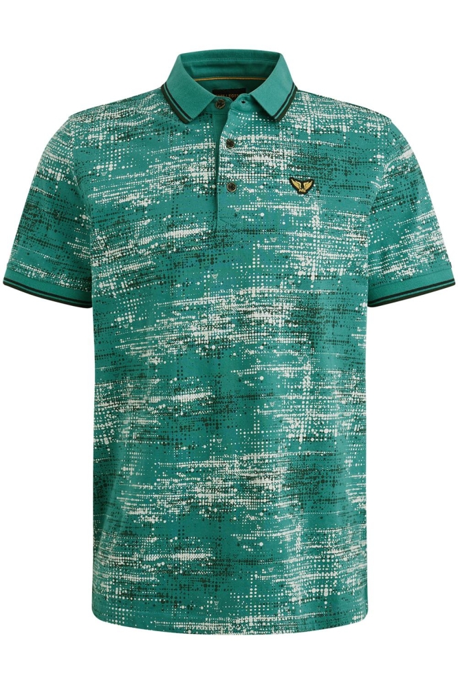 PME legend groene heren polo | Vooraanzicht