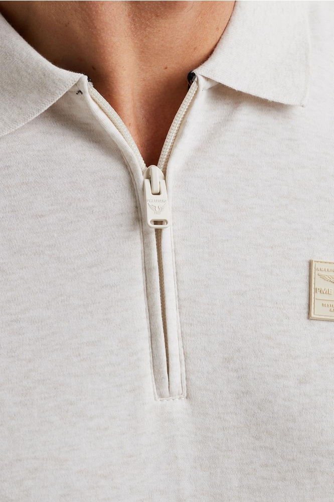 PME legend beige heren polo | Unique Selling Point