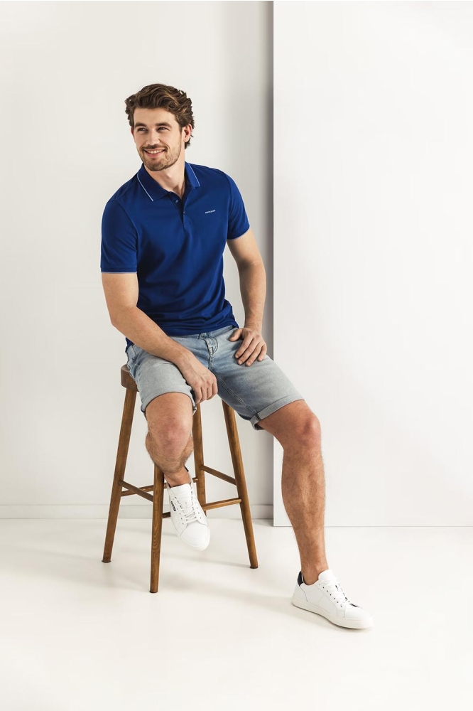 State of Art blauwe heren polo | Model