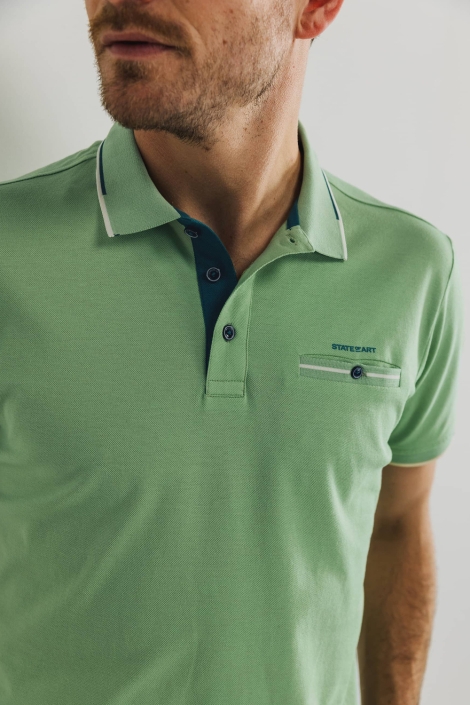 State of Art groene heren polo | Unique Selling Point