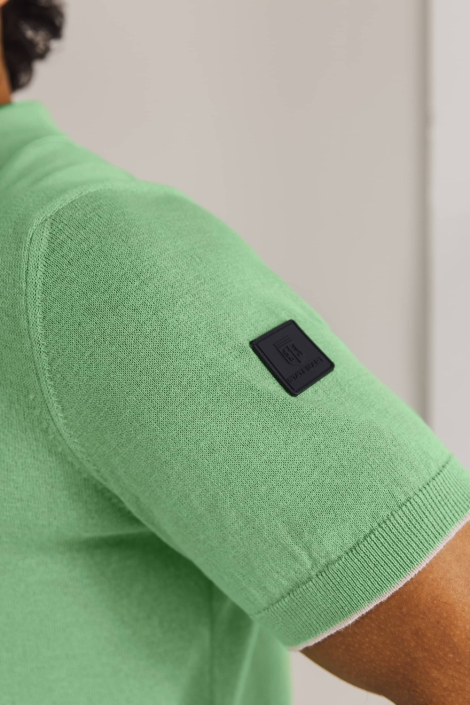 State of Art groene heren polo | Close up