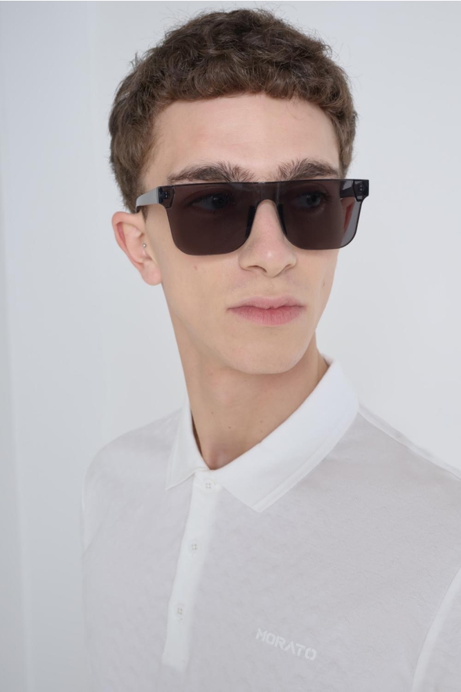 Antony Morato witte heren polo | Close up