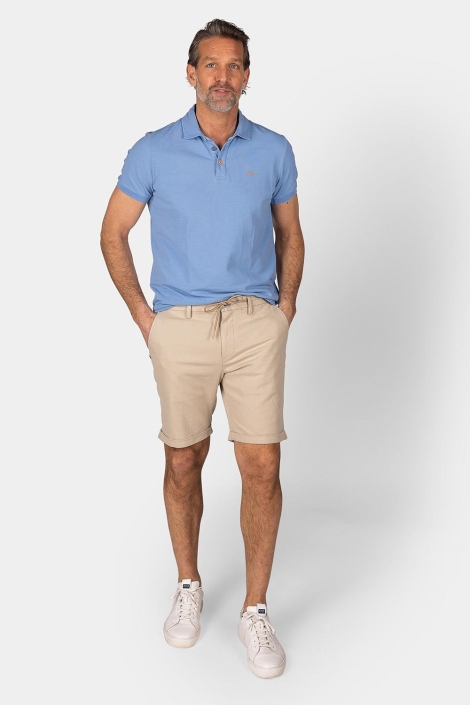 NZA blauwe heren polo | Model