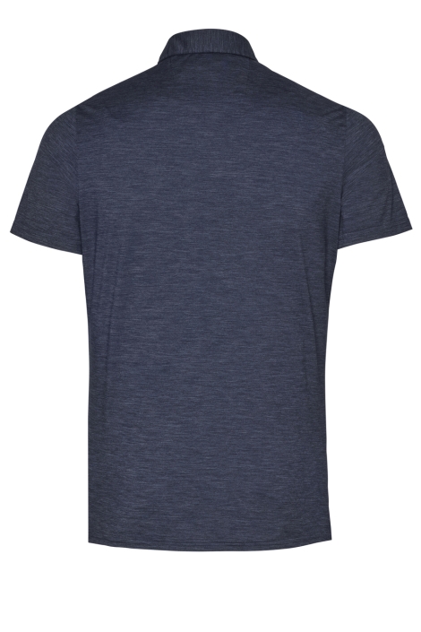 Pure H. Tico blauwe heren polo | Achteraanzicht