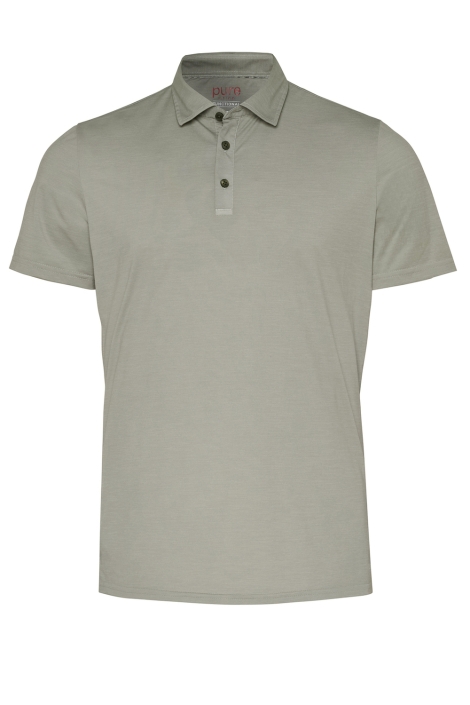 Pure H. Tico groene heren polo | Vooraanzicht