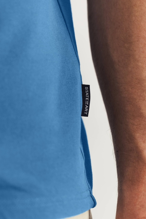 State of Art blauwe heren polo | Kleurstaal