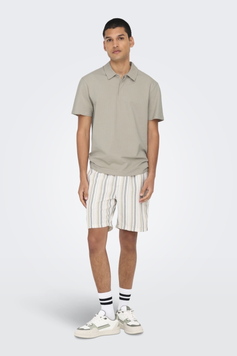 Only & Sons beige heren polo | Model