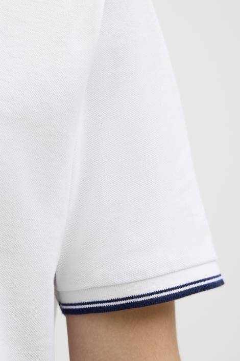 JJ Rebel witte heren polo | Kleurstaal