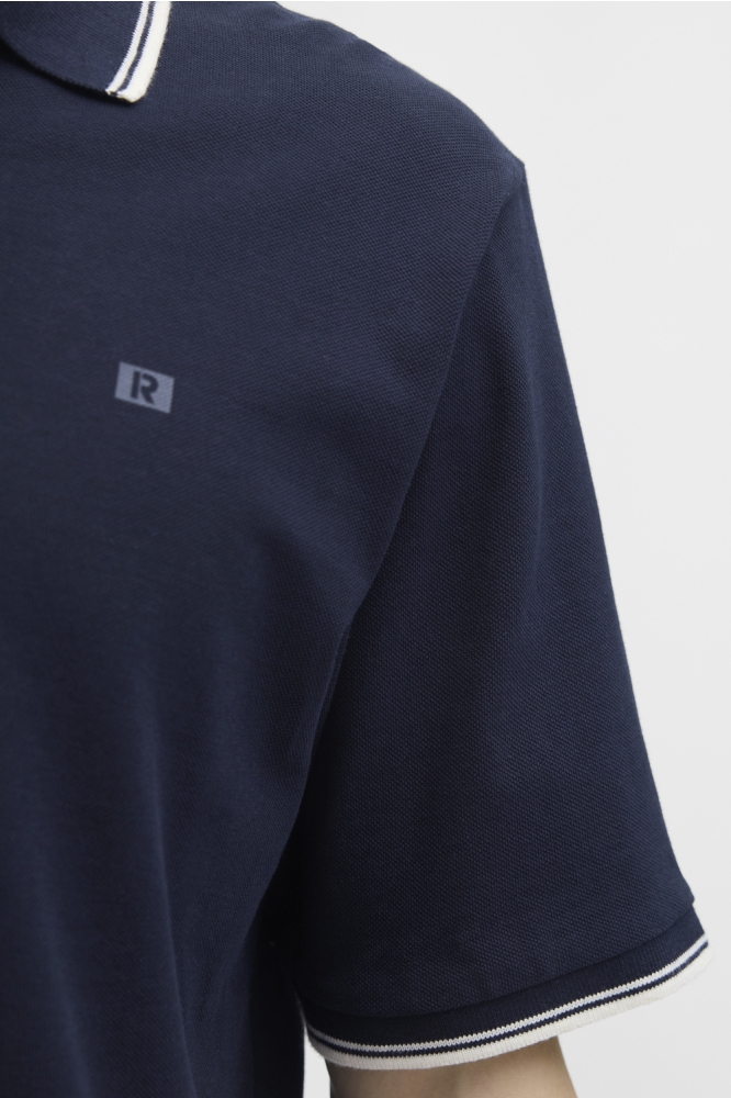 JJ Rebel blauwe heren polo | Kleurstaal