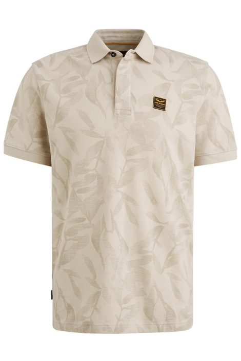 PME legend beige heren polo | Vooraanzicht
