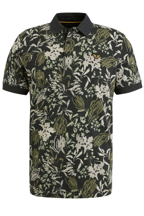 PME legend blauwe heren polo | Vooraanzicht