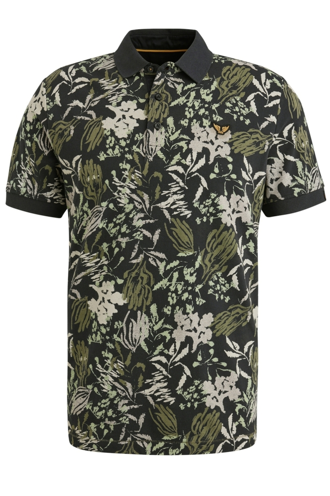 PME legend blauwe heren polo | Vooraanzicht