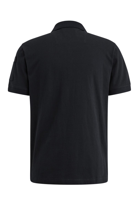 PME legend blauwe heren polo | Achteraanzicht