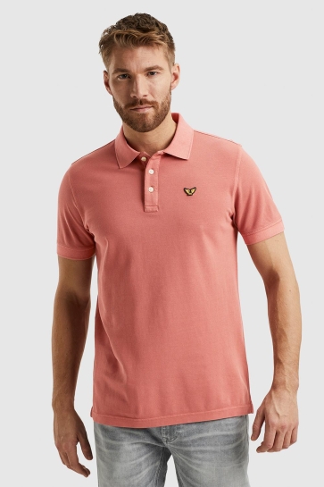 PME legend short sleeve polo pique garment dy Oranje