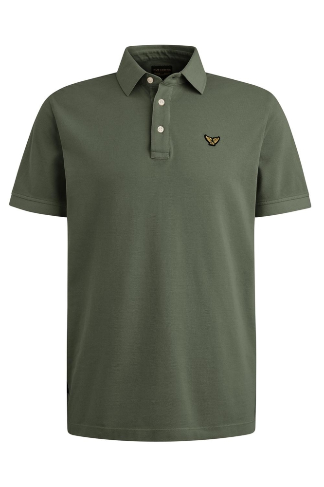 PME legend groene heren polo | Vooraanzicht