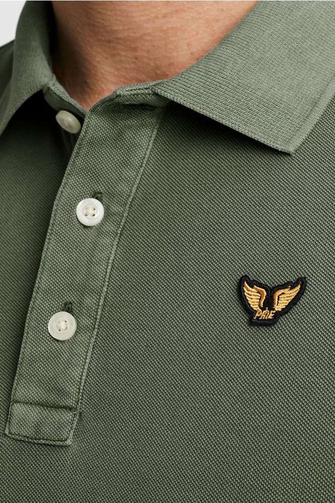 PME legend groene heren polo | Close up