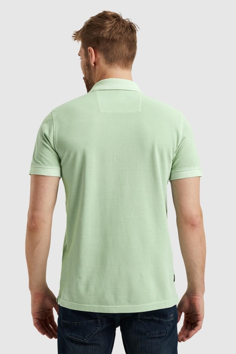 PME legend groene heren polo | Model achteraanzicht