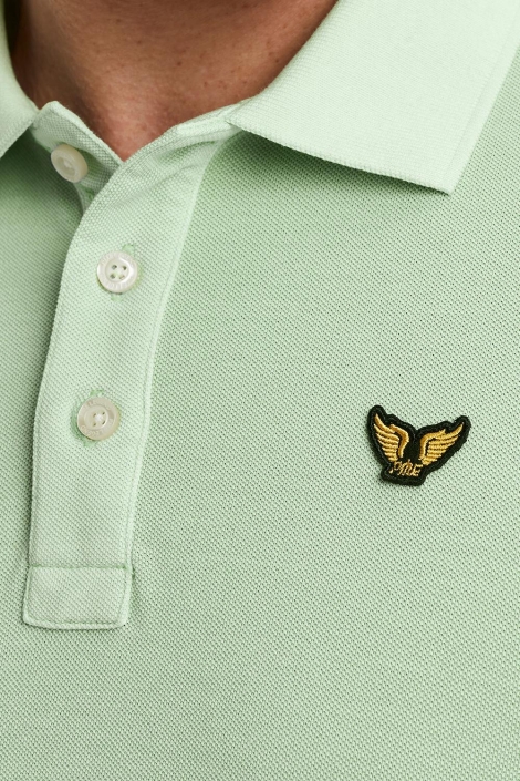 PME legend groene heren polo | Close up