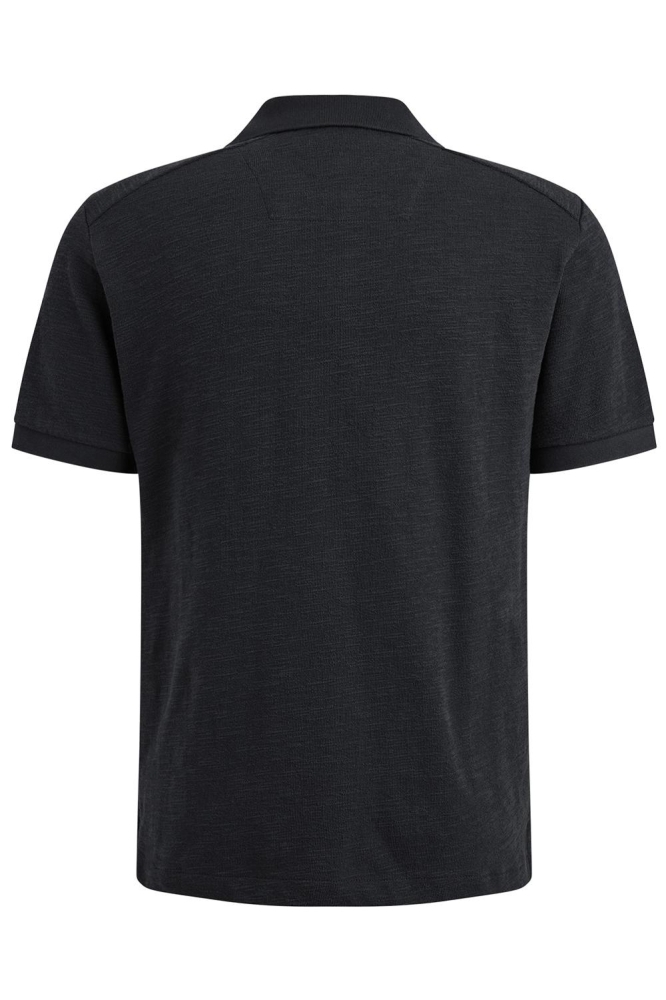 PME legend blauwe heren polo | Achteraanzicht