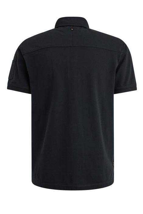 PME legend blauwe heren polo | Achteraanzicht