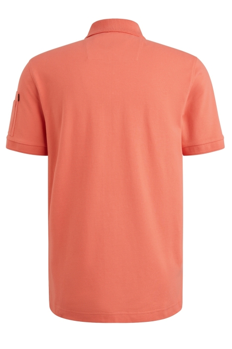 PME legend oranje heren polo | Achteraanzicht