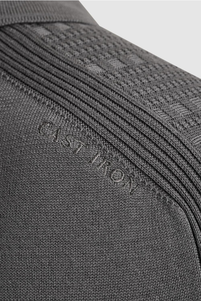 Cast Iron grijze heren polo | Unique Selling Point