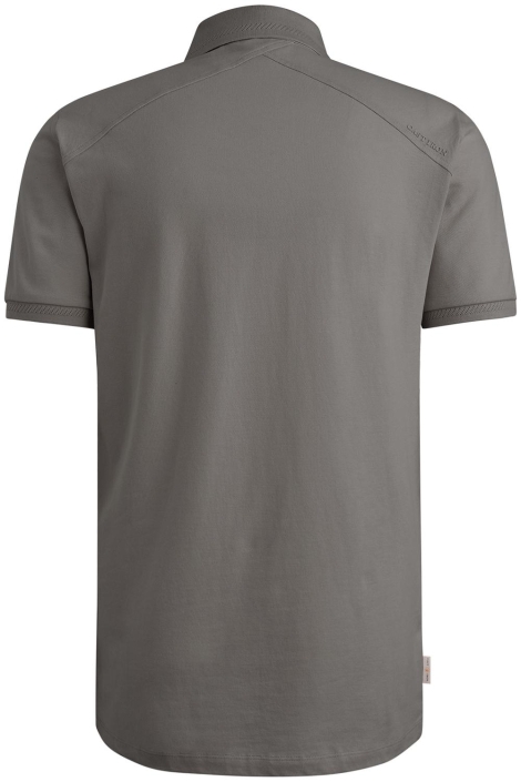 Cast Iron grijze heren polo | Achteraanzicht
