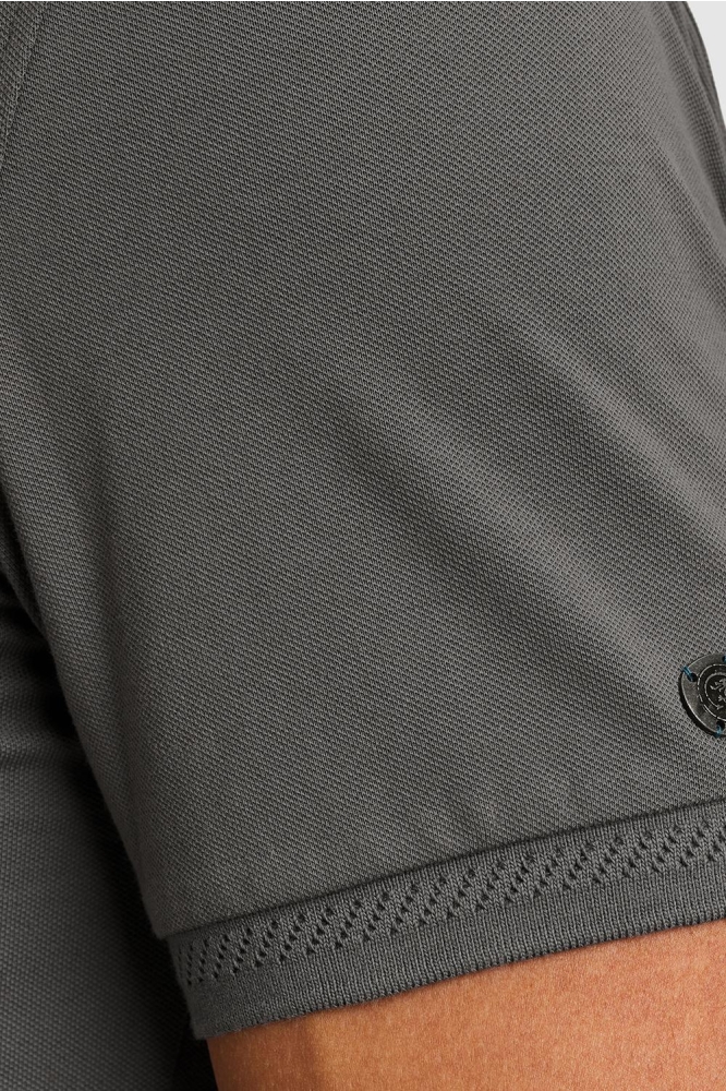 Cast Iron grijze heren polo | Kleurstaal