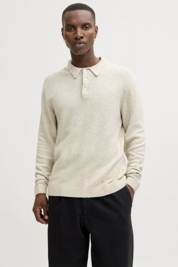 Jack & Jones Trui JPRBLAMAVERICK KNIT PACK BF LN 12286144 SILVER LINNING/POLO