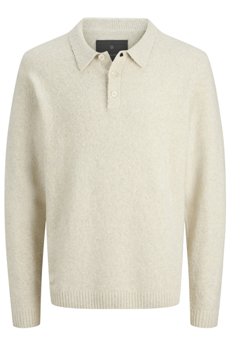 Jack & Jones beige heren trui | Vooraanzicht