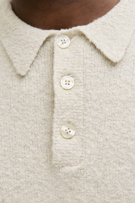 Jack & Jones beige heren trui | Close up