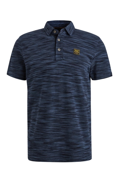 PME legend blauwe heren polo | Vooraanzicht