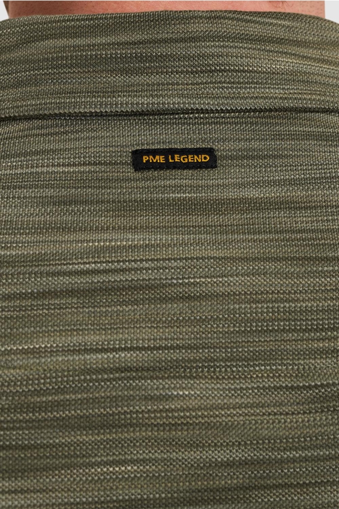 PME legend groene heren polo | Close up
