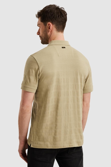 PME legend groene heren polo | Model achteraanzicht