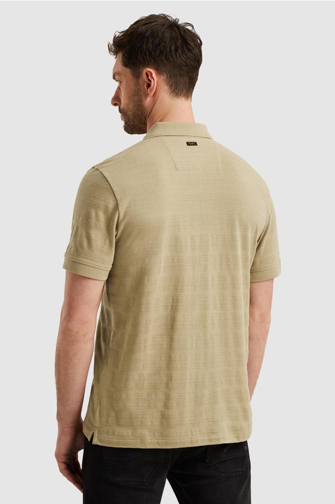PME legend groene heren polo | Model achteraanzicht