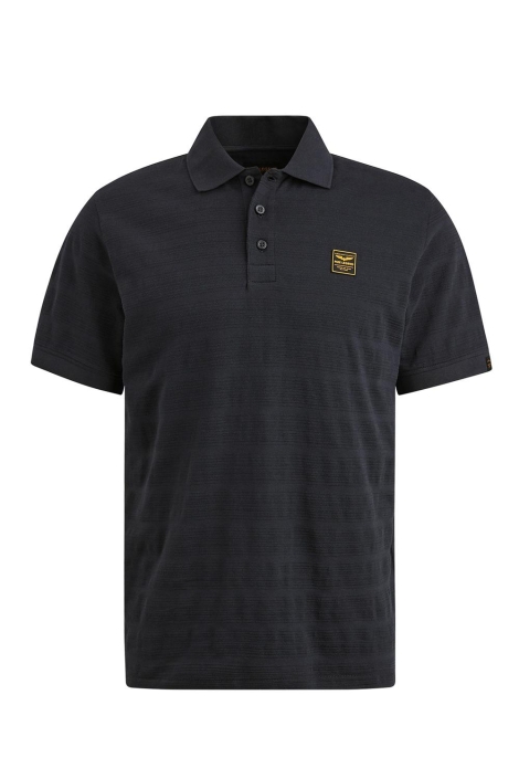 PME legend blauwe heren polo | Vooraanzicht