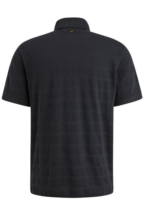 PME legend blauwe heren polo | Achteraanzicht