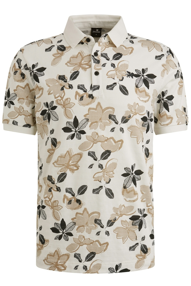 Vanguard witte heren polo | Vooraanzicht