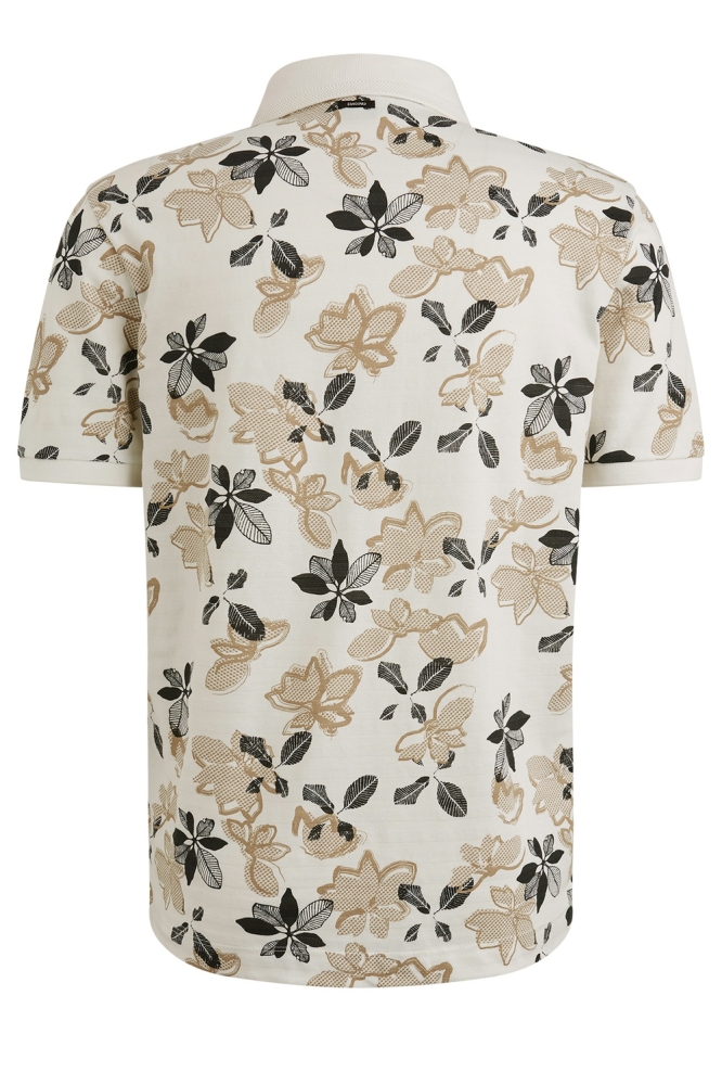 Vanguard witte heren polo | Achteraanzicht