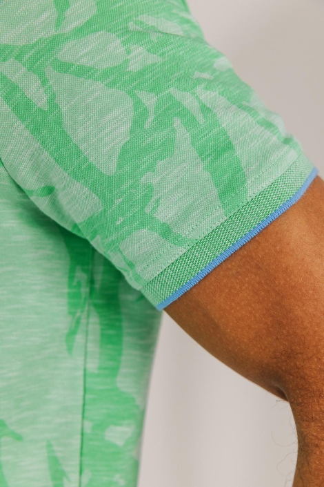 State of Art groene heren polo | Close up