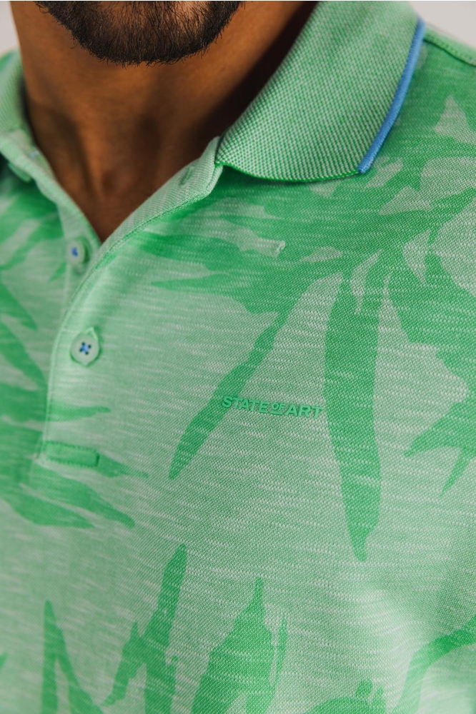 State of Art groene heren polo | Kleurstaal