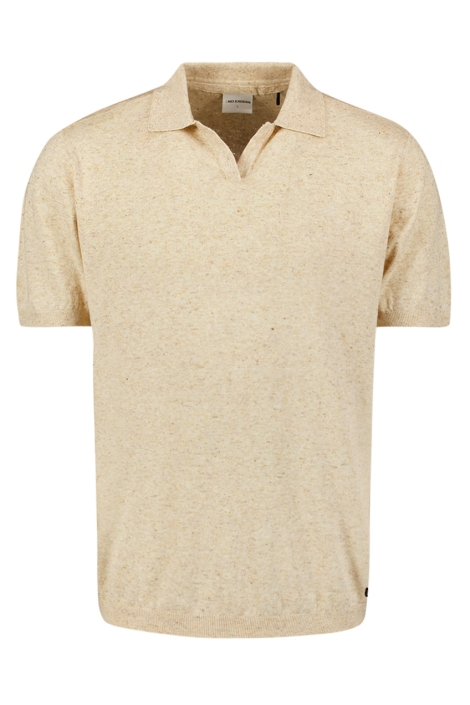 NO-EXCESS zand heren polo | Vooraanzicht