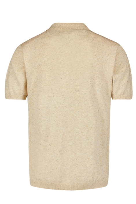NO-EXCESS zand heren polo | Achteraanzicht