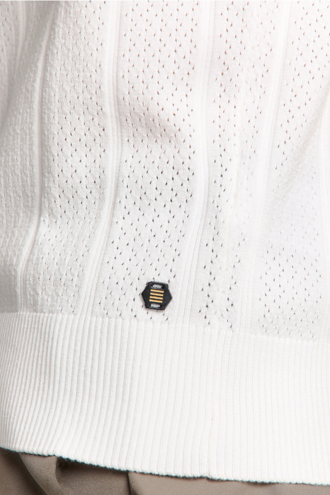 NO-EXCESS witte heren polo | Unique Selling Point