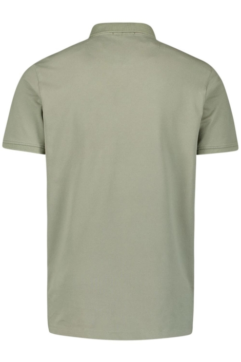 NO-EXCESS groene heren polo | Achteraanzicht