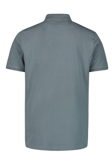 NO-EXCESS blauwe heren polo | Achteraanzicht