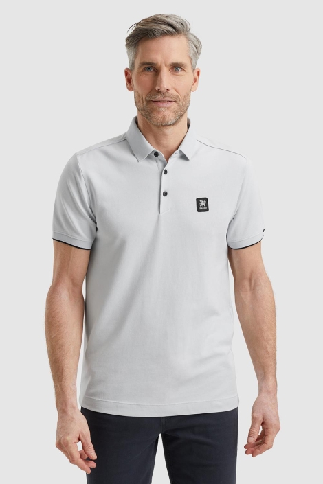 Vanguard blauwe heren polo | Model vooraanzicht